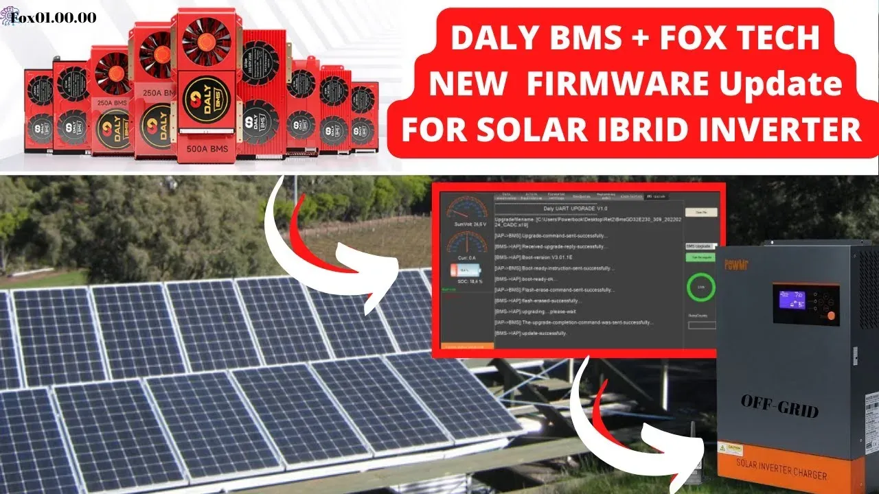 Daly BMS firmware güncellemeleri: Güvenli ve güncel sistem