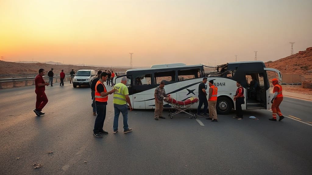 Deadly Bus Crash in Egypt's Sinai Peninsula Kills at Least 22