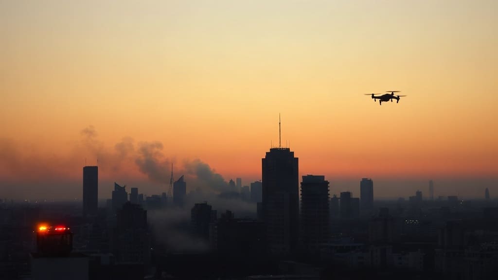 Russian strikes on Kyiv kill at least two as drones hit capital
