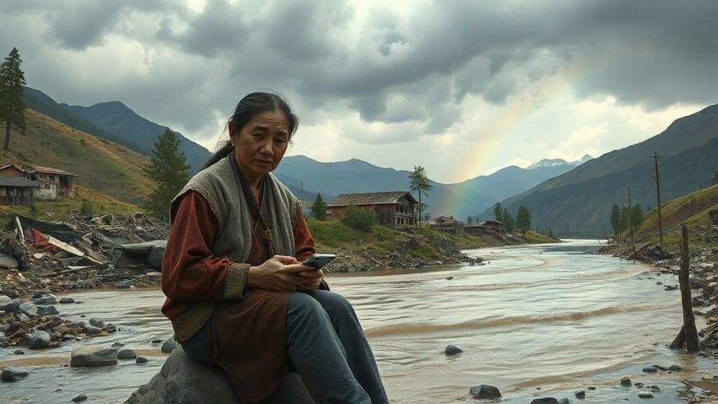 Tibet Flood Grief: Families Search for Missing Loved Ones Online