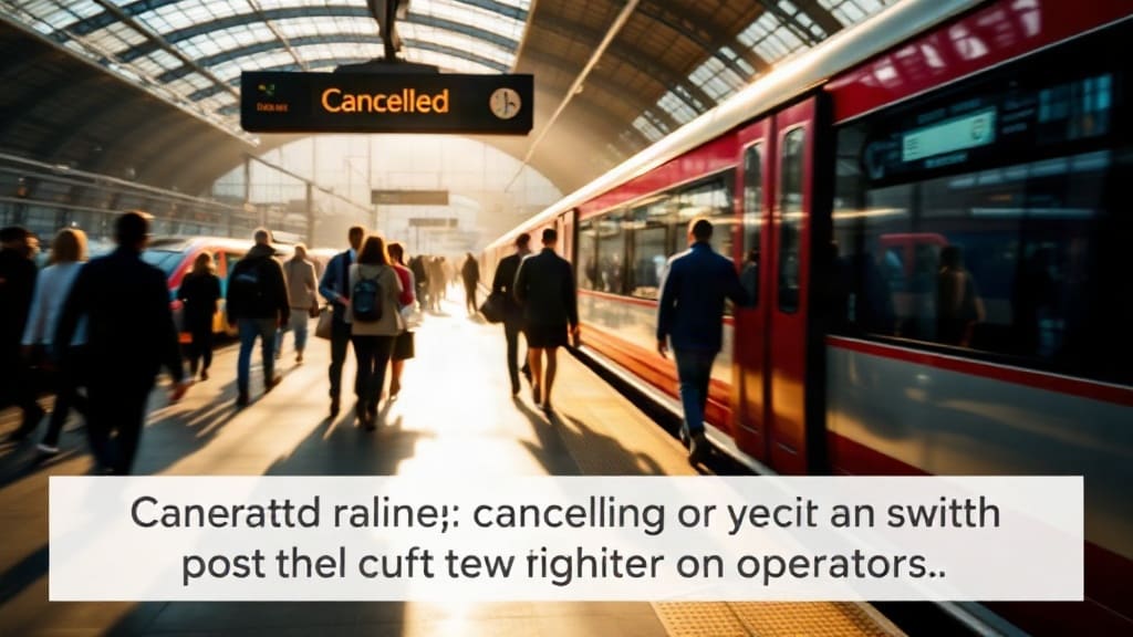 UK rail passengers get automatic right to switch operators for free when trains are cancelled