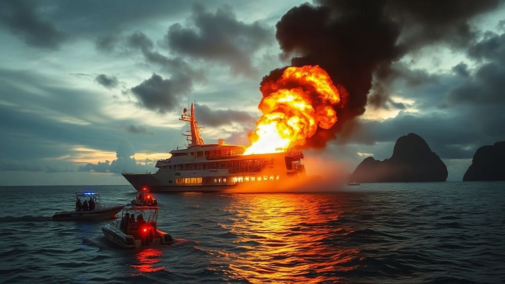 Five Dead and 86 Missing as 'Heartbreaking' Fire Breaks Out on Philippines Ferry