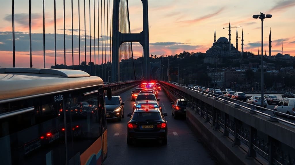 15 Temmuz Şehitler Köprüsü'nde Metrobüs ile Motosiklet Kazası