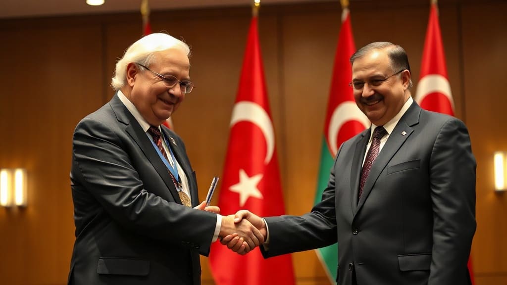 Azerbaycan'dan Aziz Sancar'a Şöhret Nişanı: Bilime Verilen Değerin Sembolü