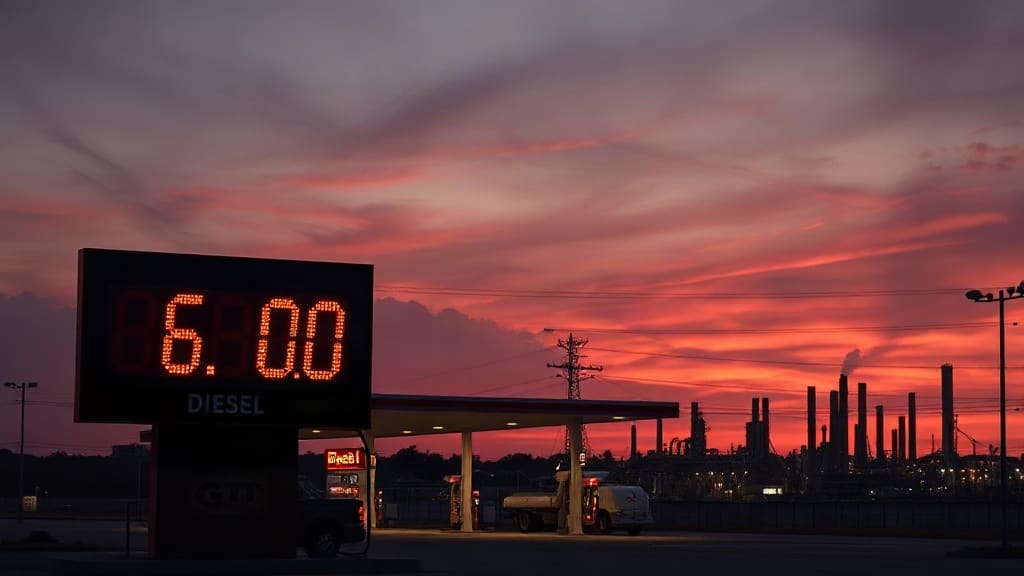 Oil Keeps Rising and Diesel Hits $6 a Gallon as Middle East Tensions Mount