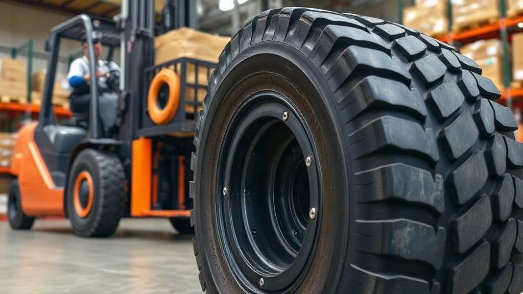 Forklift Lastiği Seçerken Dikkat Edilmesi Gerekenler: 28X9-15 Nubeco Optima