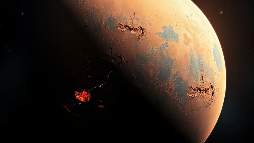 Mars'ın Altında Şaşırtıcı Keşif: Güneyi 400 Dereceye Kadar Daha Sıcak
