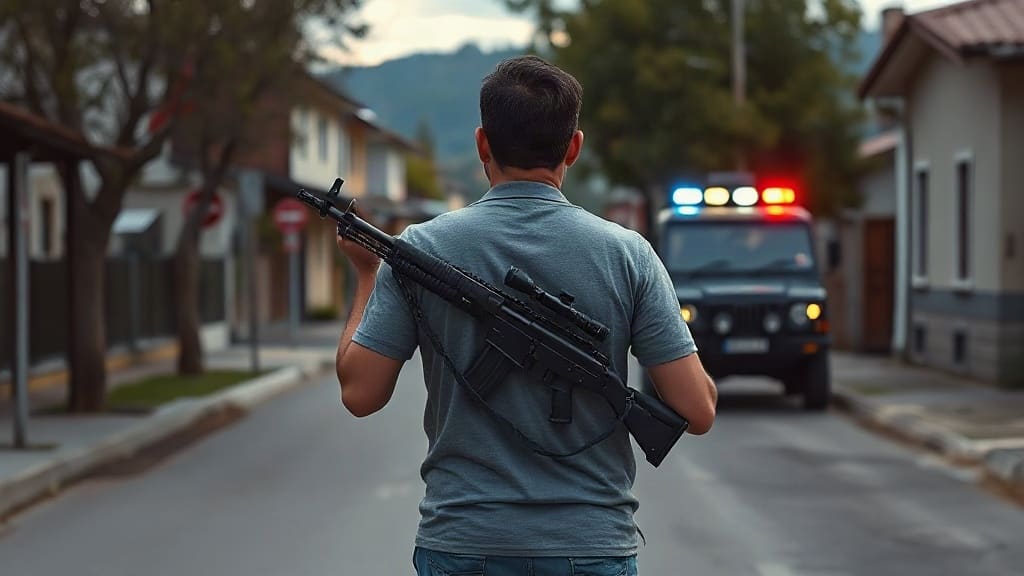 Oyuncak Tüfekle Sokakta Dolaştı: Gözaltına Alındı