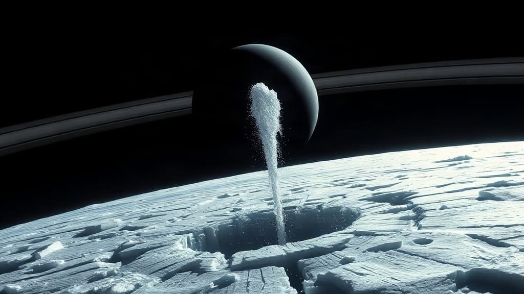 Enceladus'un Buz Püskürtmesi Bilim İnsanlarını Şaşırtıyor