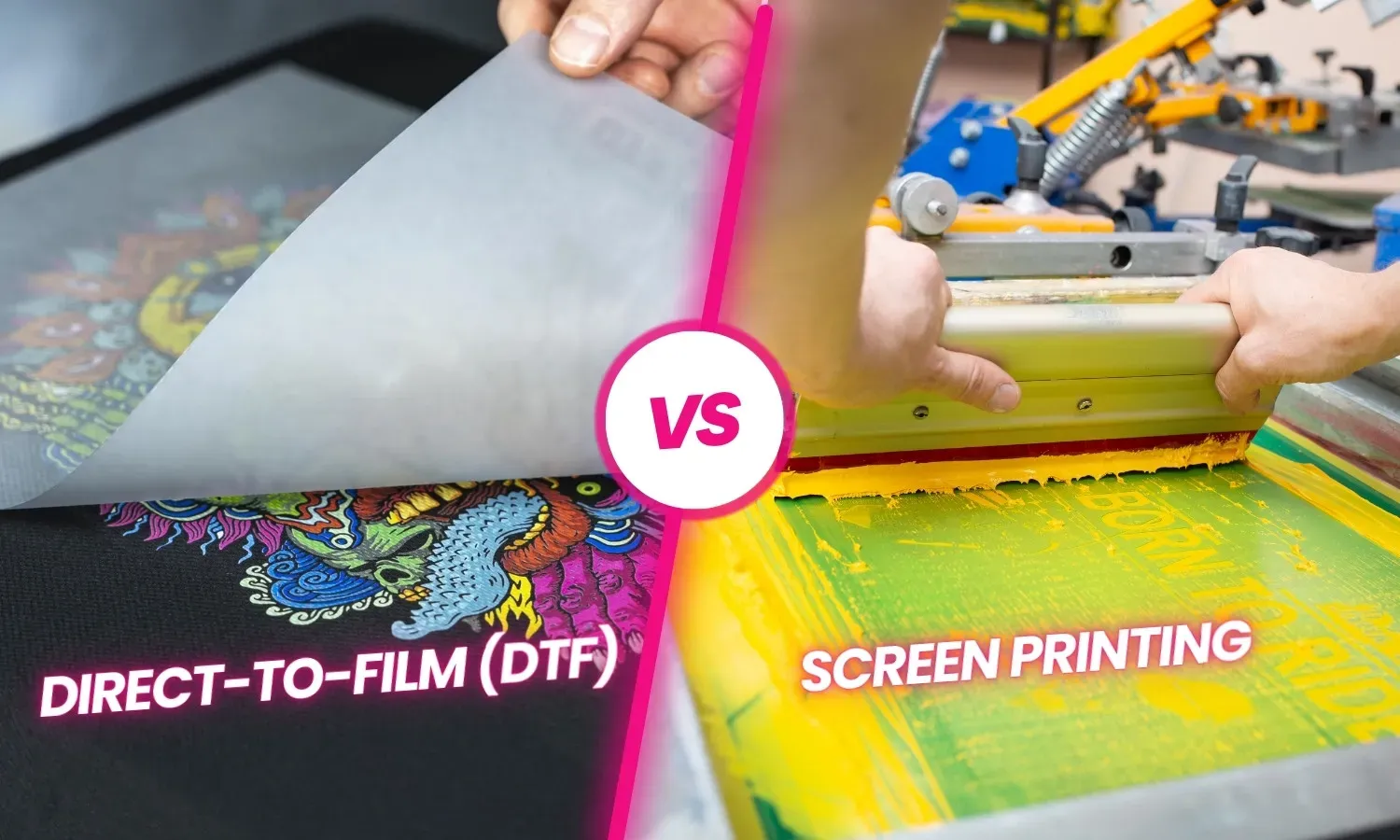 DTF transfers vs screen printing: Choosing for your business