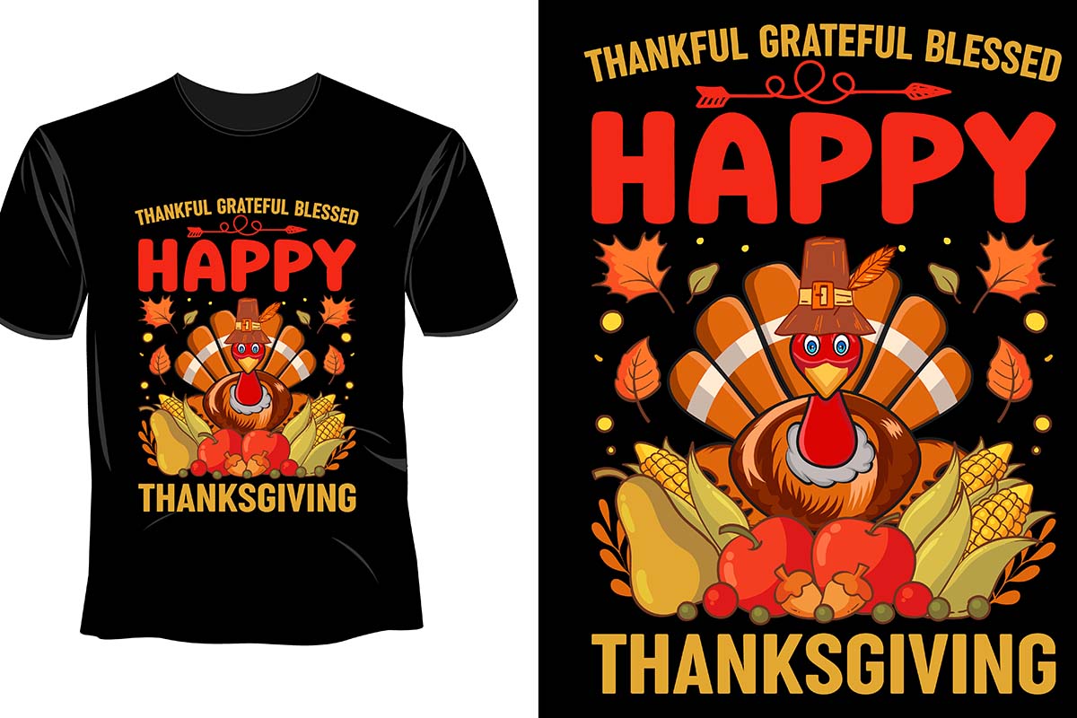 Ready to Press Thanksgiving Transfers for Apparel