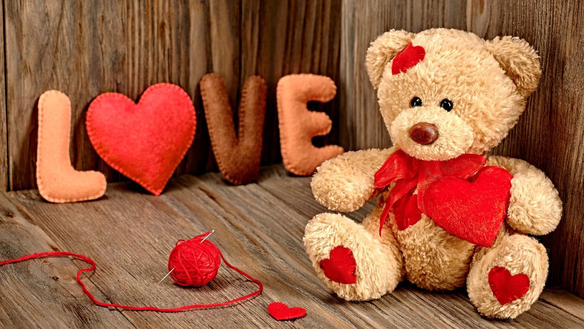 Teddy Bear And Heart Lock Transfers For Love