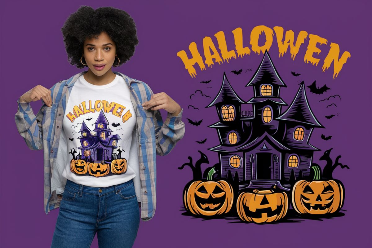 Ready-to-Use Halloween Transfers for All T-Shirts
