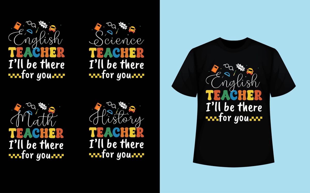 Playful Designs For Teacher-themed Shirts