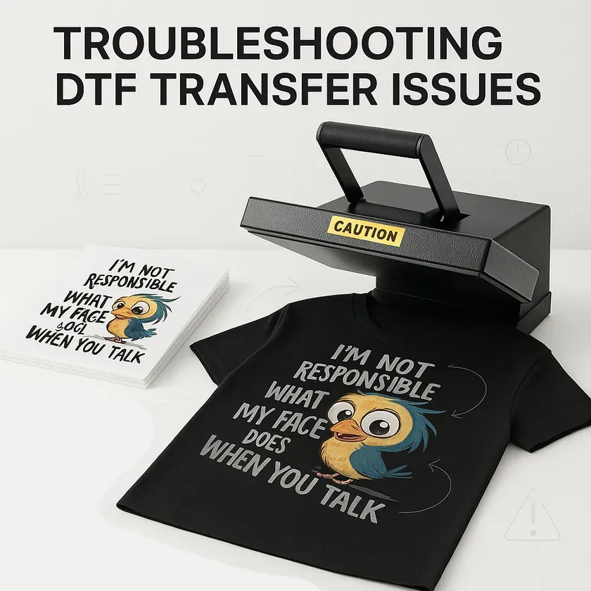 DTF transfers troubleshooting: Fix peeling, cracking issues