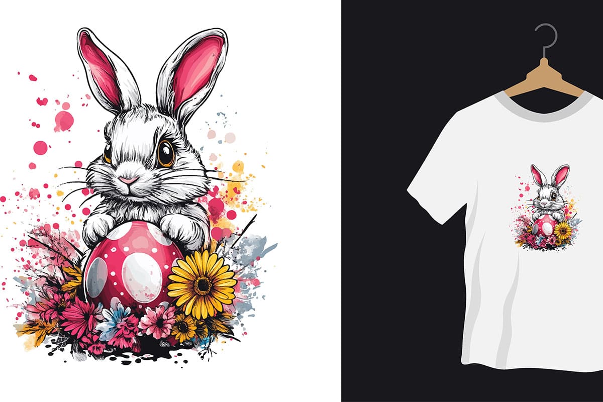 Classic Bunny Easter Transfers