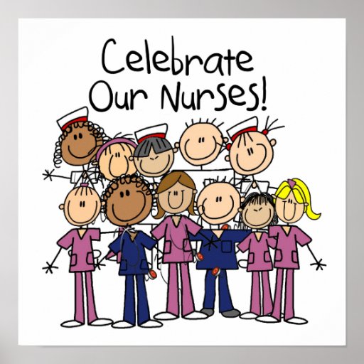 Celebrating Nurses With Heartbeat And Scrub Prints