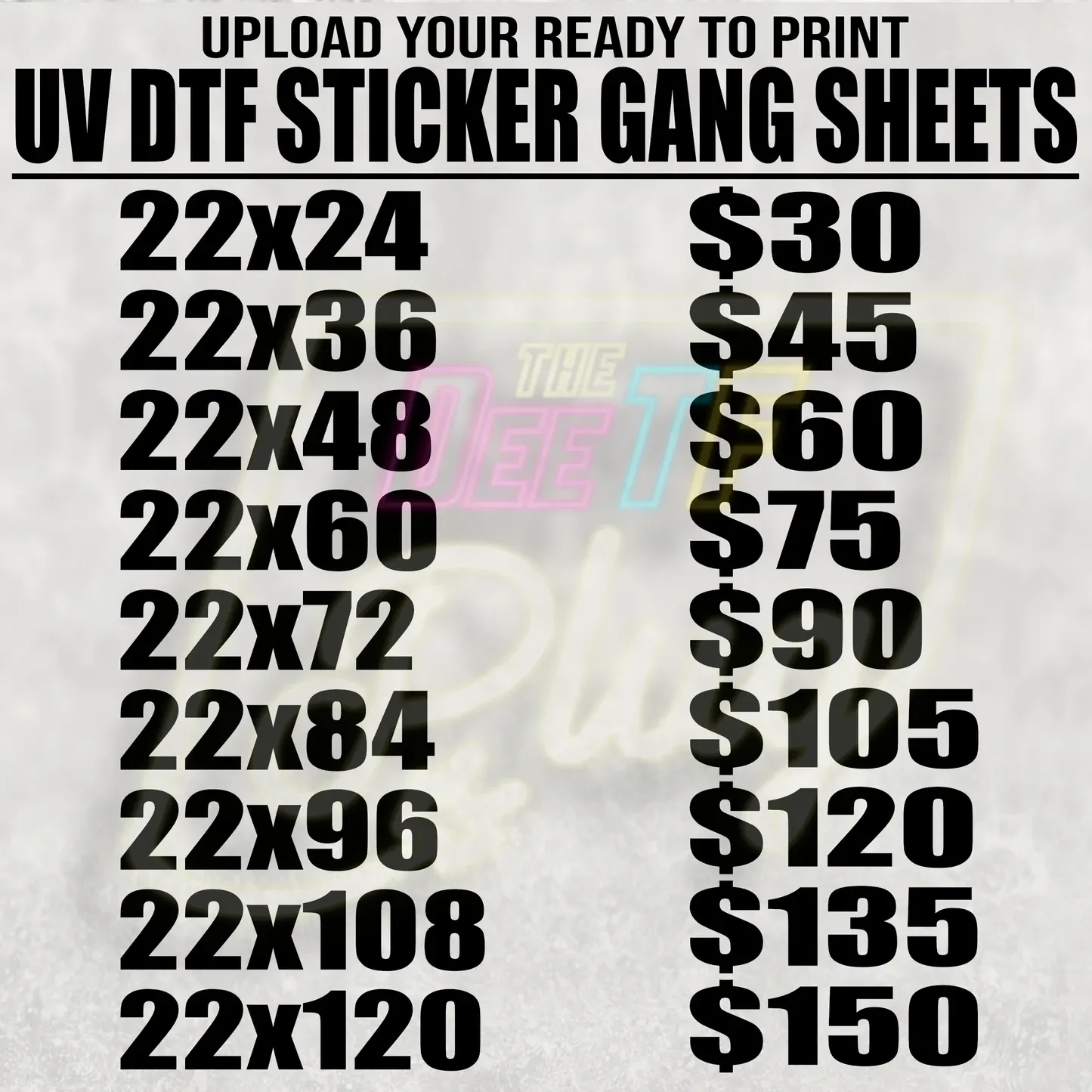 UV DTF Gangheet Prints: Tips for Effective Design