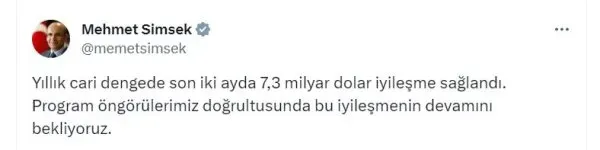 Cari Dengede İyileşme: Şimşek'in Değerlendirmesi