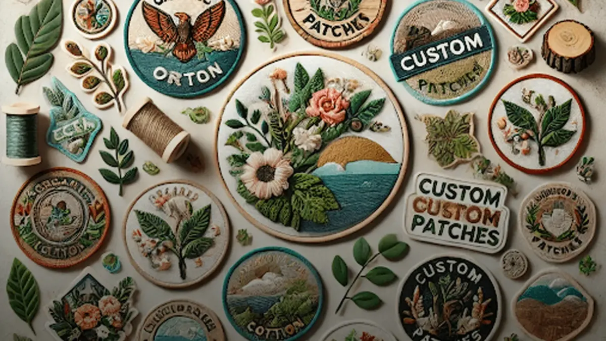 Sustainable materials in custom patches: Eco options