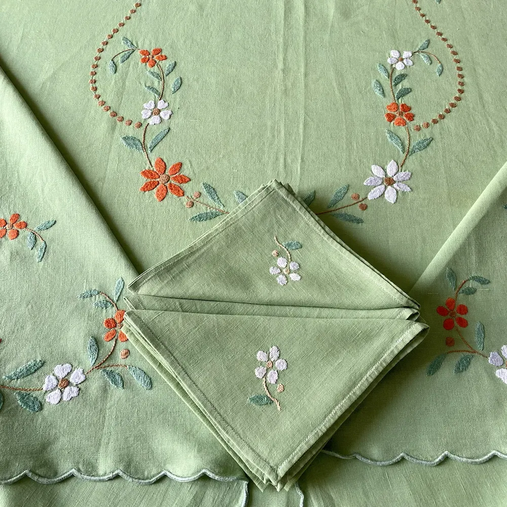 Embroidered design on linen: Best practices and care tips