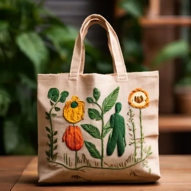 Eco-Friendly Embroidered Design: Sustainable Threads