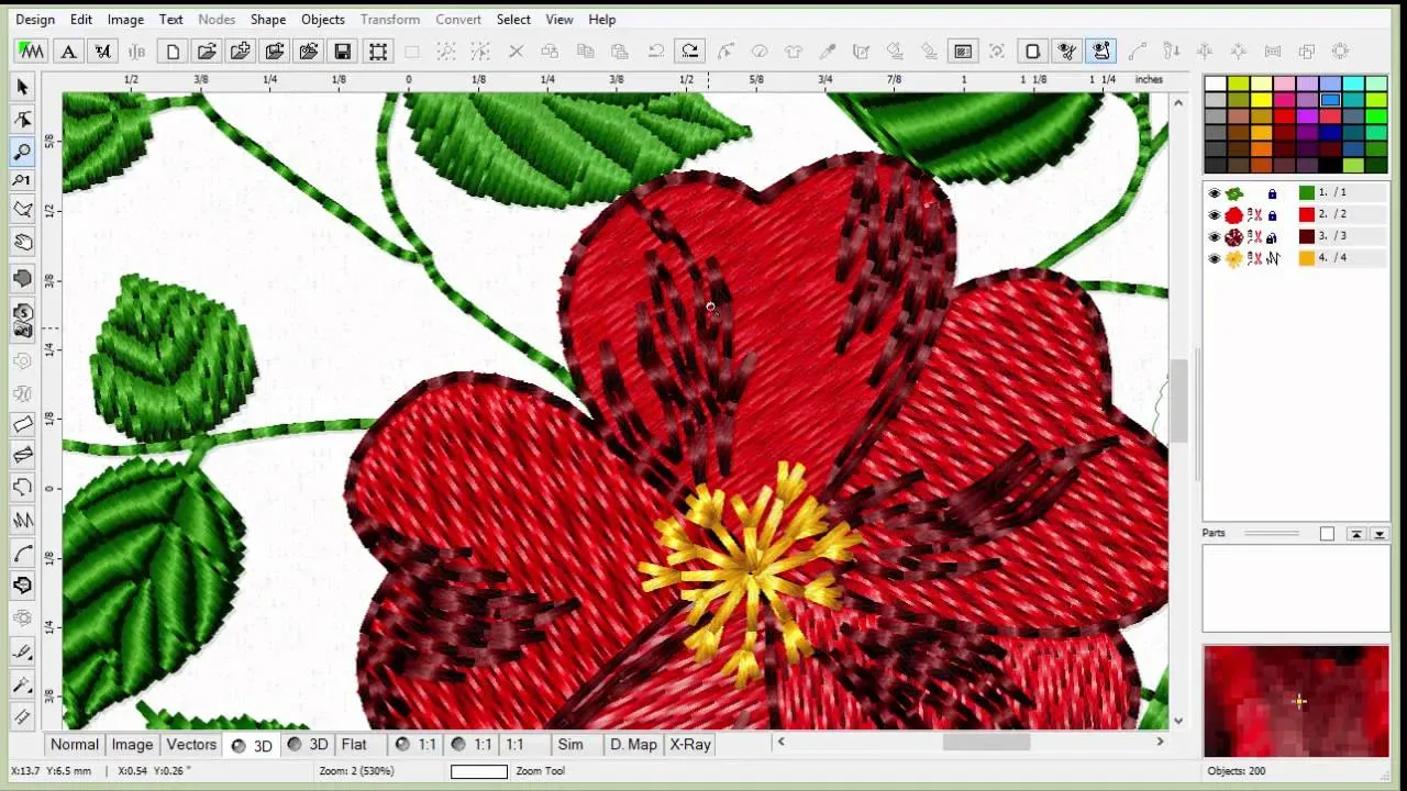 Digitize Embroidered Design for Embroidery Machines