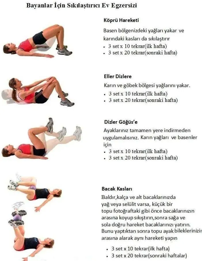 sağlık için 7 günlük basit ev egzersizi planı: adım adım