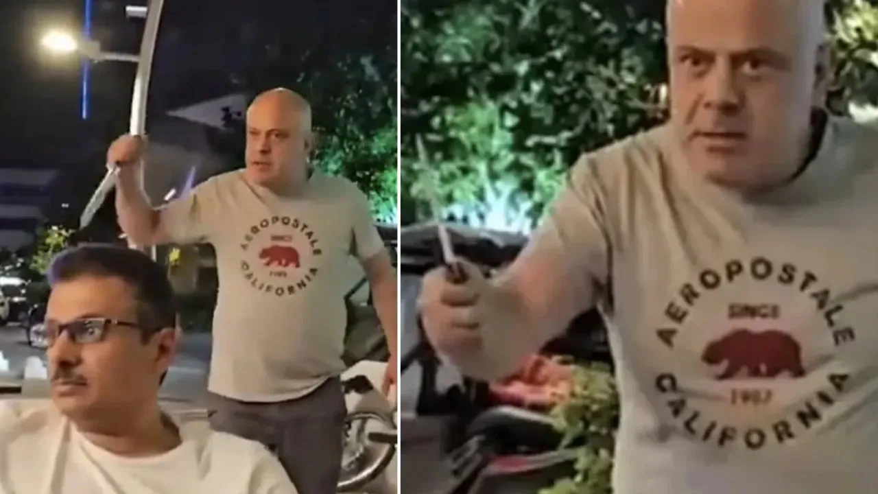 Alkollü Saldırgan Park Halindeki Araçlara Zarar Verdi