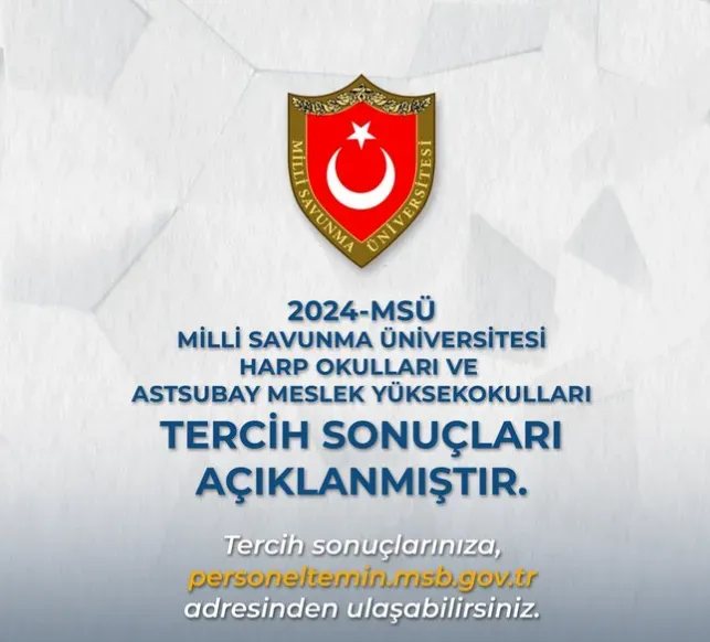 MSÜ tercih sonuçları: 2025 tarihi ve detayları