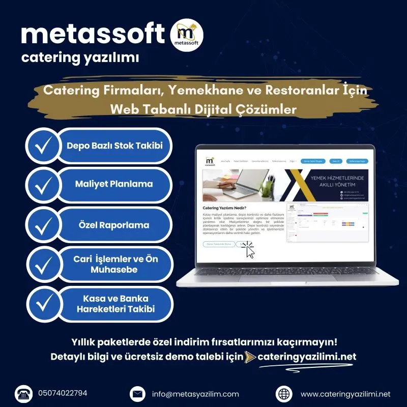 Catering yazılımı ve entegrasyonlar: POS ve CRM çözümleri