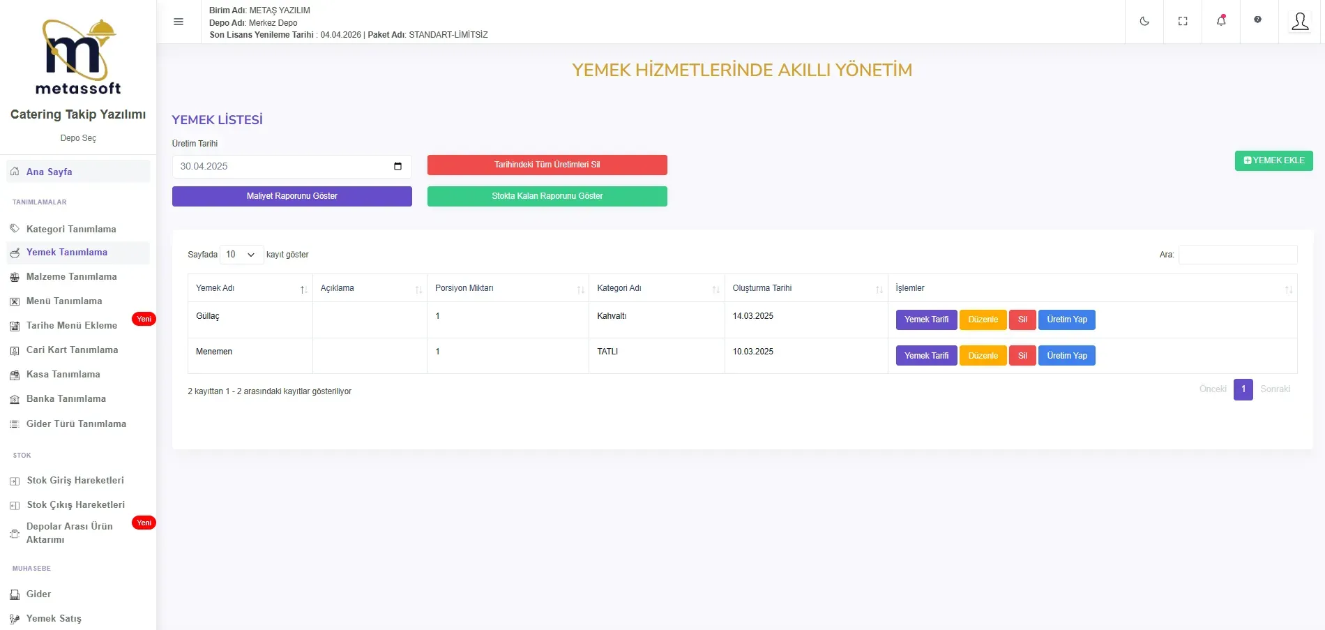Catering yazılımı: iş akışlarını dijitalleştirmek için
