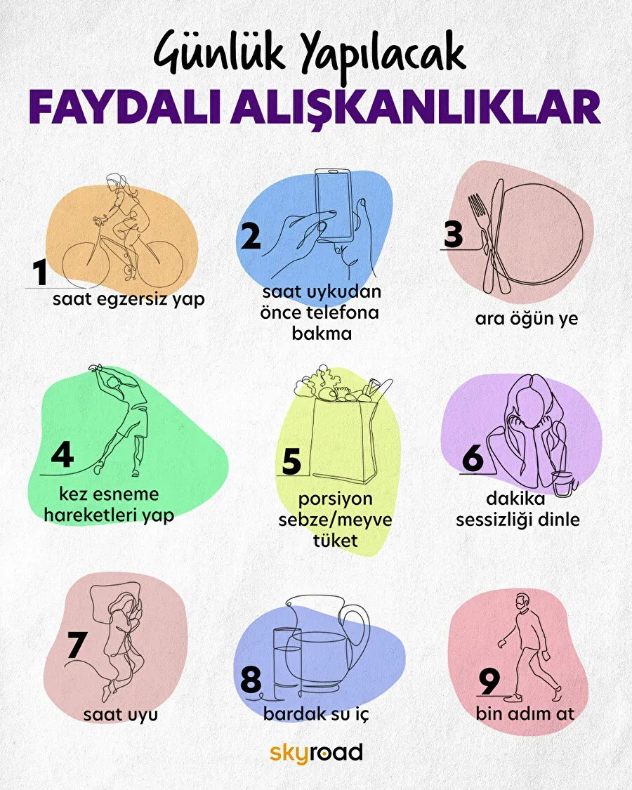 Sağlık için 10 günlük basit alışkanlıklar: Bugün başlayın