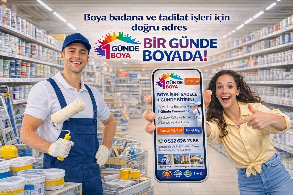 1GÜNDE BOYA® Boya Ustası ile En İyi İstanbul Boyacı Deneyimi