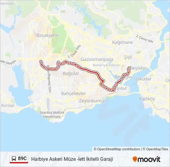 89C Otobüs Durakları: İstanbul’un Önemli Hatlarından Biri