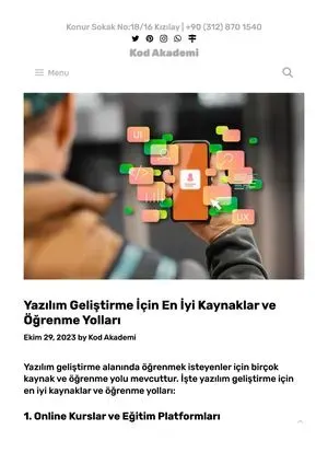 yazılım öğrenmeye başlayanlar için en iyi kaynaklar