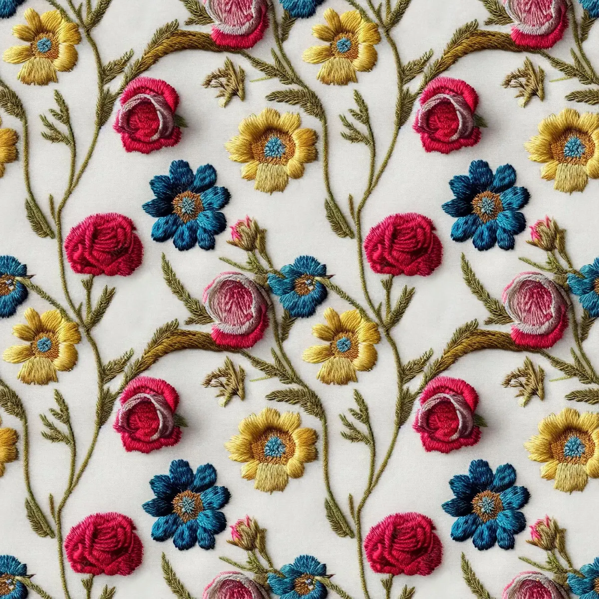 Floral Embroidered Design Patterns for Timeless Pieces