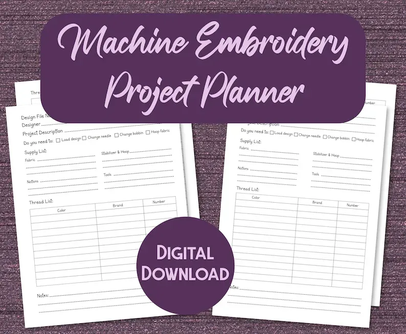 Embroidered Design Project Checklist for Beginners