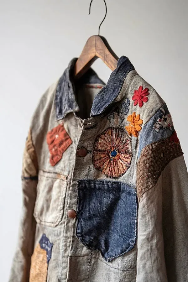 Sustainable fashion with embroidered patches for eco style