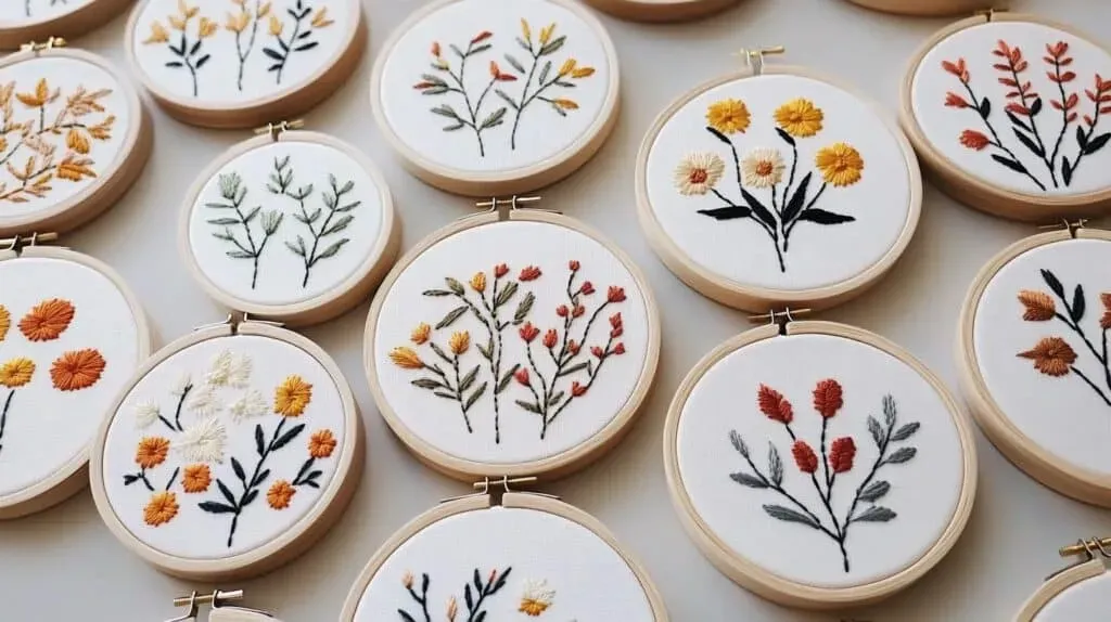 Modern embroidered design trends: Floral, geometric looks