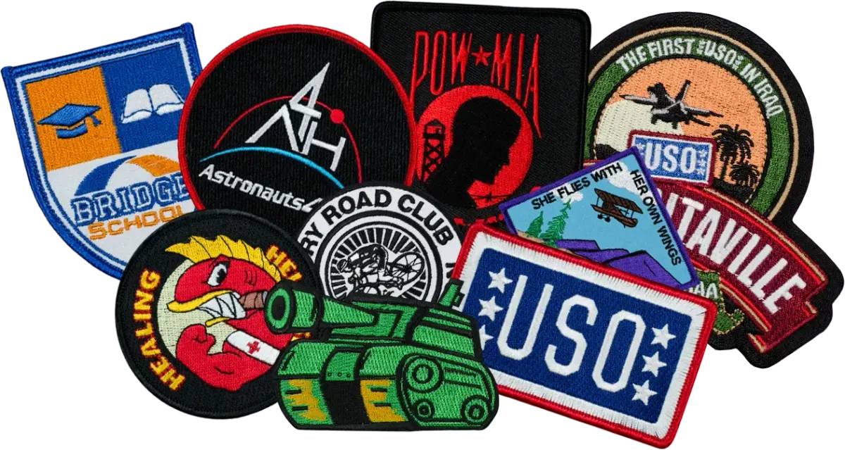 Custom patch design ideas for jackets, hats, bags, and more