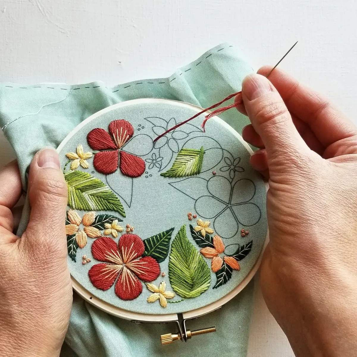 DIY embroidered design projects: Clothes, accessories, decor