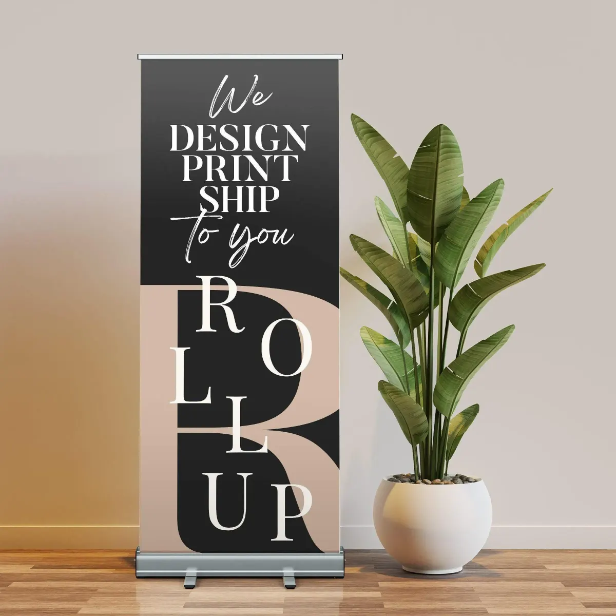 Custom roll-up banner: Step-by-step high-impact design