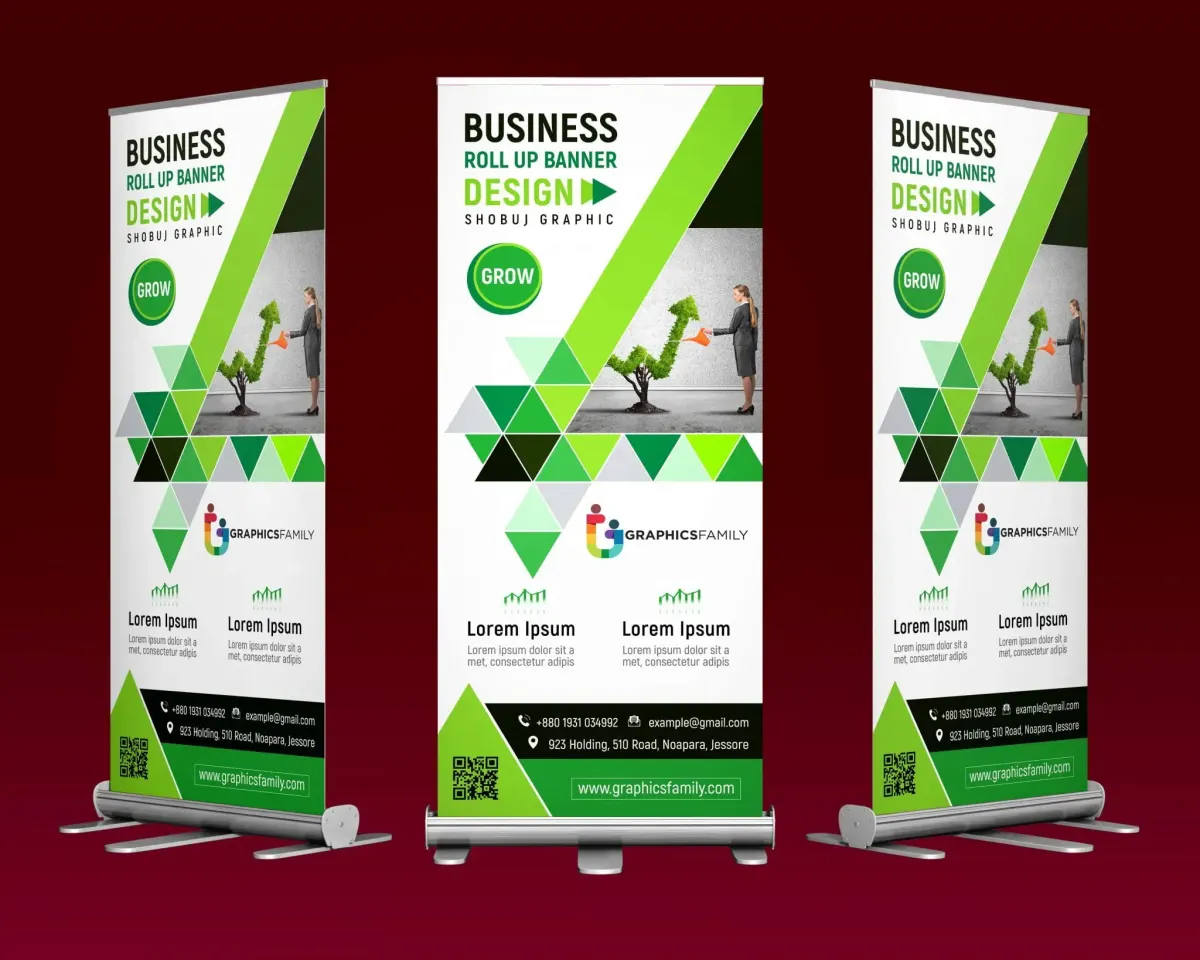 Custom Roll-Up Banner Design for Stunning Trade Shows