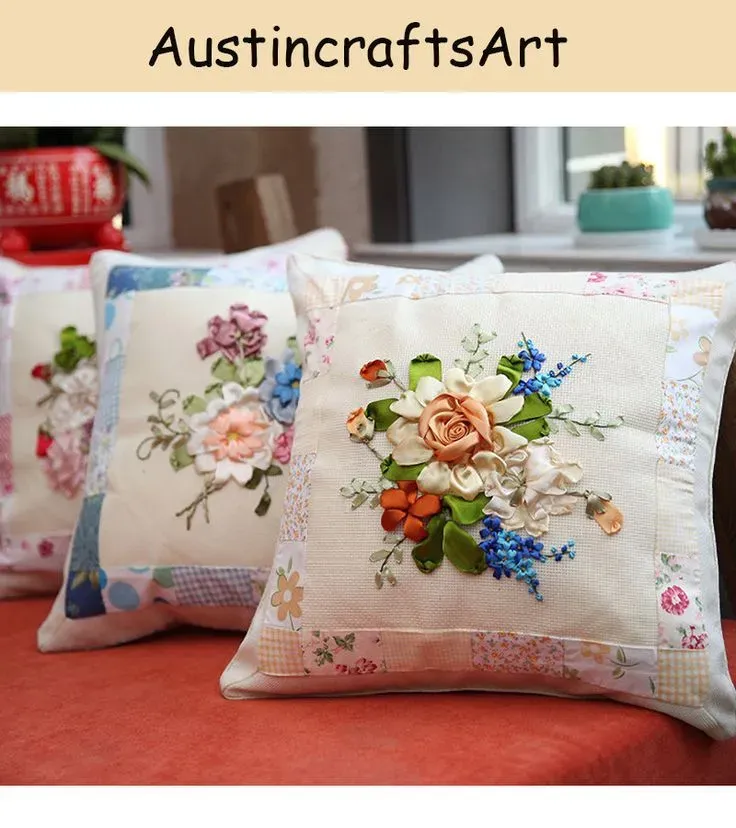 DIY Embroidered Design for Home Decor: Pillows and Wall Art
