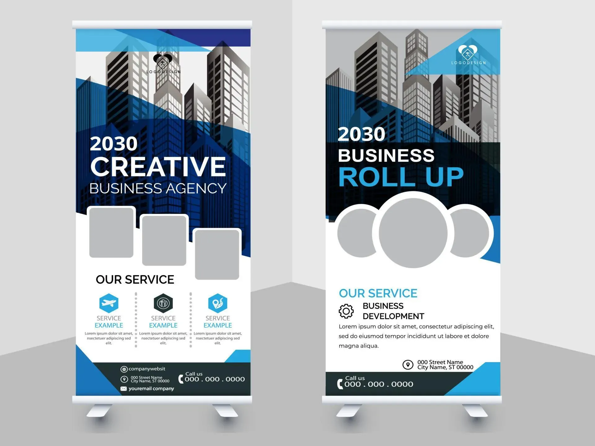 High-converting custom roll-up banner design for brands