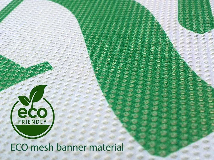 Eco-friendly banner materials for sustainable signage