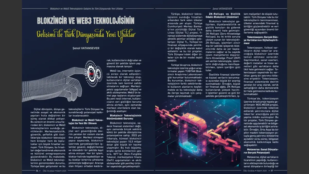 Blockchain ve Web3 ile Teknoloji Dünyasında Yeni Ufuklar