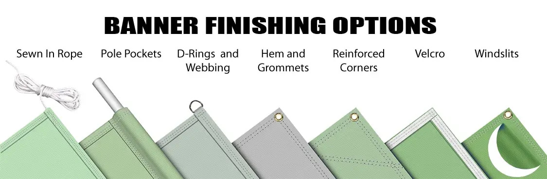 Custom Banner Finishing: Grommets, Hemming, Lamination