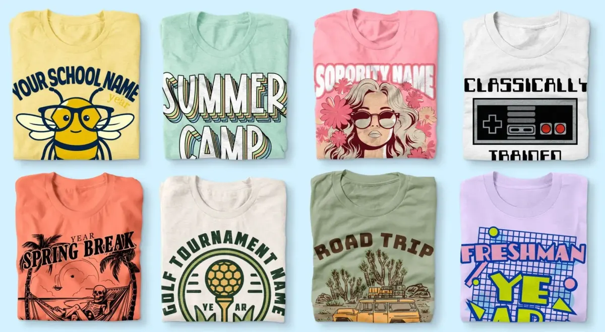 Custom shirts trends: Bold graphics and minimalist styles